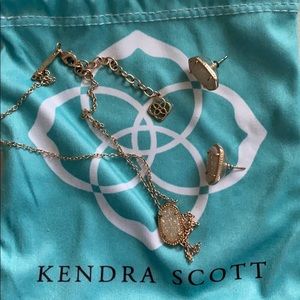 Kendra Scott Druzy necklace and earrings
